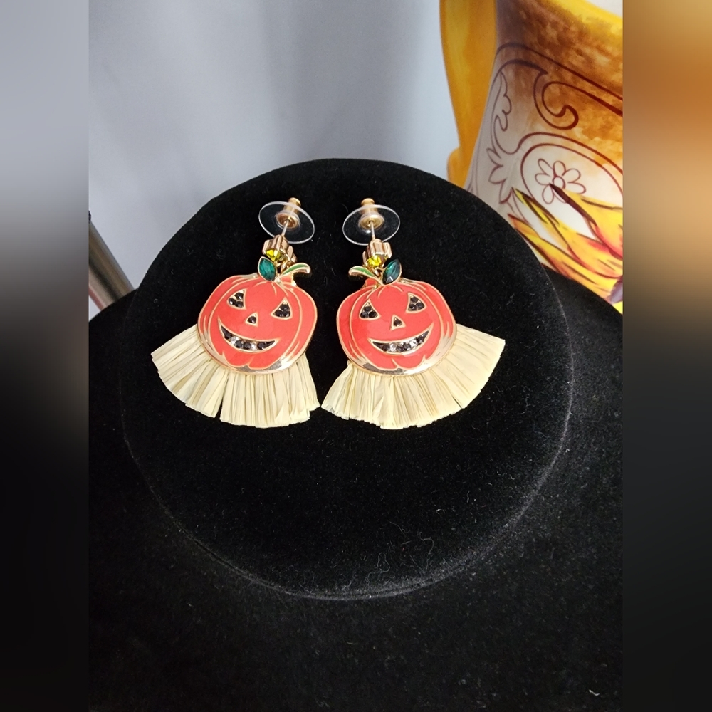 Torrid Pumpkin Fringe Statement Earring